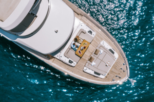 Sailing Charter yachts from above