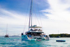 S/Y Valentina, a luxurious 62-foot sailing yacht, is the perfect choice for a private yacht charter in St. Barths this festive season