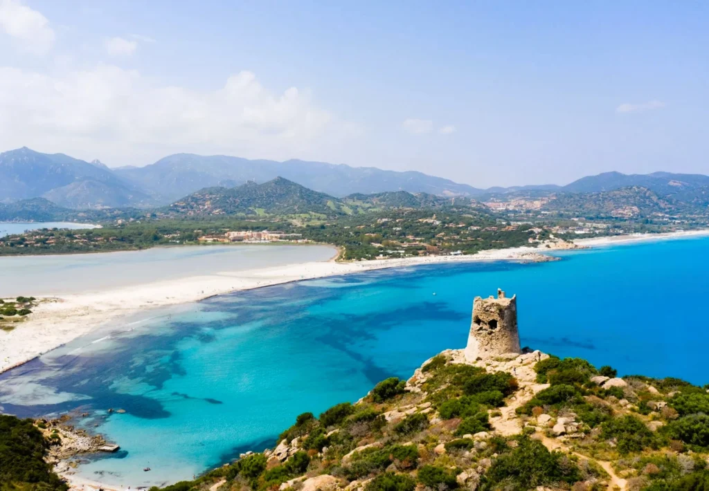 Luxury yacht cruising near Porto Cervo, Sardinia, Italy, with turquoise waters, glamorous marinas, and stunning Mediterranean scenery.